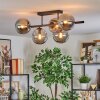 Gastor ceiling light, globe light Smoke-coloured, 5-light sources