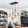 Gastor hanging light, globe light, pendant light black, 6-light sources