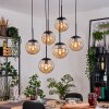 Gastor hanging light, globe light, pendant light black, 6-light sources