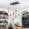 Gastor hanging light, globe light, pendant light black, 6-light sources