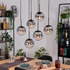 Gastor hanging light, globe light, pendant light black, 6-light sources