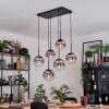 Gastor hanging light, globe light, pendant light black, 6-light sources