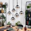 Gastor hanging light, globe light, pendant light black, 6-light sources