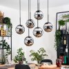 Gastor hanging light, globe light, pendant light black, 6-light sources