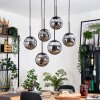 Gastor hanging light, globe light, pendant light black, 6-light sources