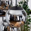 Gastor hanging light, globe light, pendant light black, 6-light sources