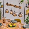Ripoll hanging light, globe light, pendant light Ecru, black, 4-light sources