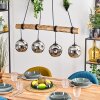 Ripoll hanging light, globe light, pendant light Ecru, black, 4-light sources