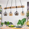Ripoll hanging light, globe light, pendant light Ecru, black, 4-light sources