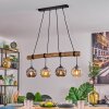 Ripoll hanging light, globe light, pendant light Ecru, black, 4-light sources