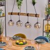 Ripoll hanging light, globe light, pendant light Ecru, black, 4-light sources
