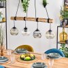 Ripoll hanging light, globe light, pendant light Ecru, black, 4-light sources