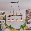Ripoll hanging light, globe light, pendant light Ecru, black, 4-light sources