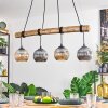 Ripoll hanging light, globe light, pendant light Ecru, black, 4-light sources