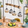 Ripoll hanging light, globe light, pendant light Ecru, black, 4-light sources