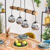 Ripoll hanging light, globe light, pendant light Ecru, black, 4-light sources