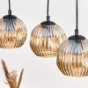 Ripoll hanging light, globe light, pendant light Ecru, black, 4-light sources