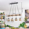 Ripoll hanging light, globe light, pendant light Ecru, black, 4-light sources