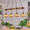 Ripoll hanging light, globe light, pendant light Ecru, black, 4-light sources