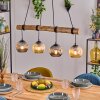 Ripoll hanging light, globe light, pendant light Ecru, black, 4-light sources