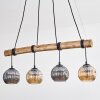 Ripoll hanging light, globe light, pendant light Ecru, black, 4-light sources