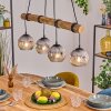 Ripoll hanging light, globe light, pendant light Ecru, black, 4-light sources