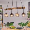 Koyoto hanging light, globe light, pendant light Ecru, black, 4-light sources