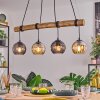 Koyoto hanging light, globe light, pendant light Ecru, black, 4-light sources