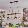 Koyoto hanging light, globe light, pendant light Ecru, black, 4-light sources