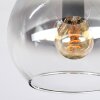 Koyoto ceiling light, globe light Amber, clear, Smoke-coloured, 2-light sources