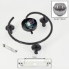Ripoll ceiling light, globe light Smoke-coloured, 3-light sources
