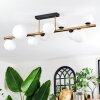 Chehalis ceiling light, globe light gold, black, 10-light sources