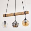 Ripoll hanging light, globe light, pendant light Ecru, black, 3-light sources