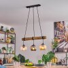 Ripoll hanging light, globe light, pendant light Ecru, black, 3-light sources