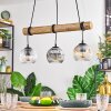 Ripoll hanging light, globe light, pendant light Ecru, black, 3-light sources