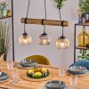 Ripoll hanging light, globe light, pendant light Ecru, black, 3-light sources