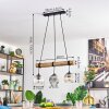 Ripoll hanging light, globe light, pendant light Ecru, black, 3-light sources