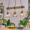 Ripoll hanging light, globe light, pendant light Ecru, black, 3-light sources