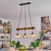 Ripoll hanging light, globe light, pendant light Ecru, black, 3-light sources