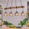 Ripoll hanging light, globe light, pendant light Ecru, black, 4-light sources