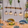 Ripoll hanging light, globe light, pendant light Ecru, black, 4-light sources