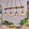 Ripoll hanging light, globe light, pendant light Ecru, black, 4-light sources