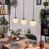 Gastor hanging light, globe light, pendant light white, 3-light sources