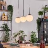 Gastor hanging light, globe light, pendant light white, 3-light sources