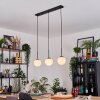 Gastor hanging light, globe light, pendant light white, 3-light sources