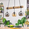 Ripoll hanging light, globe light, pendant light Ecru, black, 3-light sources