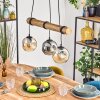 Ripoll hanging light, globe light, pendant light Ecru, black, 3-light sources