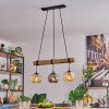 Ripoll hanging light, globe light, pendant light Ecru, black, 3-light sources
