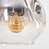 Ripoll hanging light, globe light, pendant light Ecru, black, 3-light sources