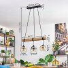 Ripoll hanging light, globe light, pendant light Ecru, black, 3-light sources